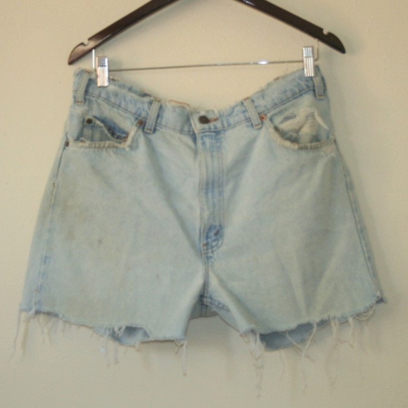 Levi's Pants - 1970s Levis 505 Orange Tab Cut Off Festival Shorts